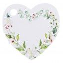 Sachet de 10 marque-places Mariage Végétal coeur