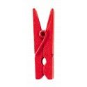 Sachet de 24 MINI-Pinces en bois, Rouge