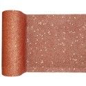 SANTEX 7036-20-20, Ruban de table Paillettes 18cm x 5m, Rose Gold