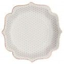 SANTEX 7094-1, Sachet de 10 assiettes pois brillants, blanches