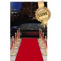 Tapis LUXE rouge foncé VELOURS jetable 5 m, VELOURS LUXE