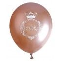 Sachet de 6 ballons latex 30cm Rose Gold, Princesse