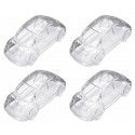 Lot de 4 ballotins VOITURE plexi transparentes 7cm