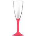20 flutes champagne, pied CORAIL
