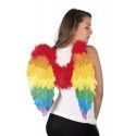 P'TIT Clown re80164 - Ailes d'ange en plumes 50 x 50 cm, multicolores