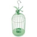 Chaks 80225-28, Petite Cage métal oiseau Photophore, Pistache 