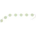 Chaks 80274-34, Guirlande Confettis 5cm, longueur 4m Vert pastel 