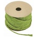 Chaks 80288-11, Corde fine naturelle colorée 1,5mm x 20m, VERT