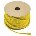 Chaks 80288-19, Corde fine naturelle colorée 1,5mm x 20m, JAUNE