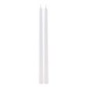 Chaks 80294-00, Set de 2 bougies Flambeau 30cm, Blanc