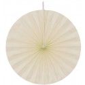 Chaks 80502-01, Lot de 4 grands éventails papier 40cm, ivoire