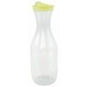 Chaks 80648, Carafe transparente plastique 1,5L avec bouchon vert