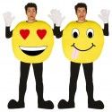 Déguisement EMOTICONES Jaune à personnaliser (adhésifs fournis) adulte