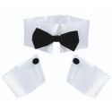 Set 3 Accessoires Stripteaseur Blancs