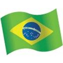 Chaks 82002, Sachet de 16 Confettis en bois Drapeau brésilien 