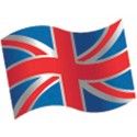 Chaks 82005, Sachet de 16 Confettis en bois Drapeau anglais 