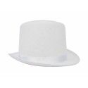 Party Pro 843244702, Chapeau Gibus Feutre Blanc