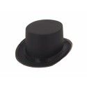 Party Pro 8438037, Chapeau Haut de Forme Tissu noir luxe