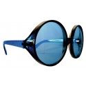 Grandes Lunettes hippie BLEUES