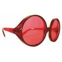 Grandes Lunettes hippie ROUGES