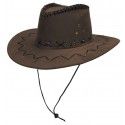 Party Pro 86010004, Chapeau Buffalo luxe marron