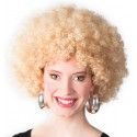 Perruque afro blonde