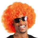 Perruque afro orange