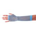 Party Pro 86502904, Gants mitaines longues fluo, Bleu