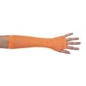 Party Pro 86502907, Gants mitaines longues fluo, Orange