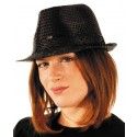 Party Pro 865090603, Chapeau borsalino sequin noir