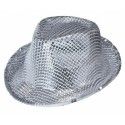 Party Pro 865090611, Chapeau borsalino sequin argent