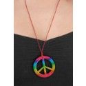 Party Pro 8653006, Pendentif Peace multicolore 5cm