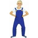 Party Pro 86551M, Salopette bleue 11/14 ans