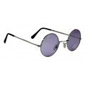 Party Pro 871117, Petites Lunettes Beatnik rondes, Violette