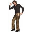 PANTALON DISCO Or adulte