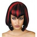 Party Pro 87268998, Perruque midnight Rouge et noire