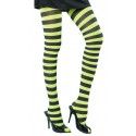 Party Pro 87270023, Collant rayé noir et vert lime