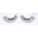 Party Pro 87307811, Faux cils lametta, Argent