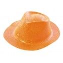 Party Pro 87319206, Chapeau borsalino PAILLETTES orange