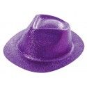 Party Pro 87319208, Chapeau borsalino PAILLETTES violet