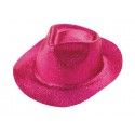 Party Pro 87319222, Chapeau borsalino PAILLETTES fuchsia