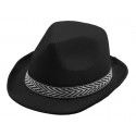 Party Pro 87337, Chapeau borsalino polyester SOUPLE, noir