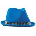 Party Pro 87341, Chapeau borsalino polyester SOUPLE, Turquoise