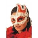 Party Pro 8738, Masque Vénitien rouge et blanc