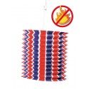 Party Pro 877006, Lampion cylindrique tricolore France ignifugé, 16cm