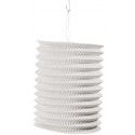 Party Pro 877011, Lampion cylindrique blanc, 16CM