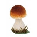 Chaks 90398, Champignon brun bombé factice sur socle 13cm