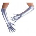 P'TIT Clown re91146 - Gants mi-longs argent 45cm, adulte