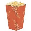 Party Pro 913707, Sachet de 8 Boîtes à pop-corn Terracota 12,5 cm