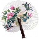 Eventail chinois 25cm fleurs